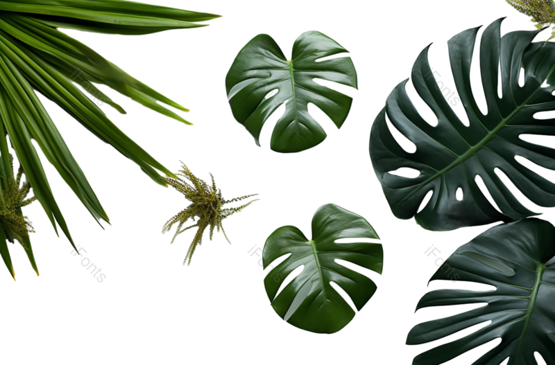 叶子图片,装饰元素,纹理PNG,节日免抠素材